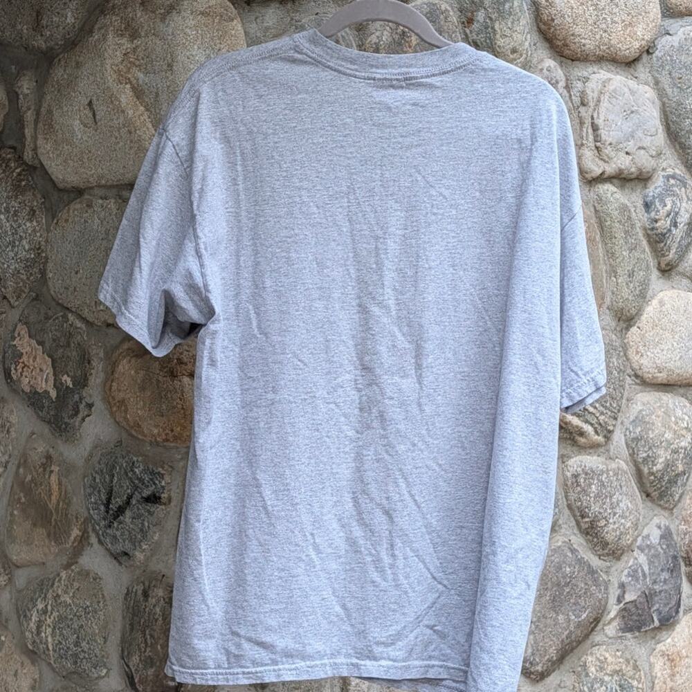 Vintage Y2K Alaska Moose Embroidered Center Logo T-Shirt Gray Anvil Mens XL - Picture 6 of 6